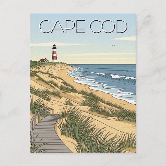 Cape Cod National Seashore Travel Postkarte (Vorderseite)