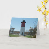 Cape Cod, Nauset Lighthouse Blank Card Karte (Gelbe Blume)