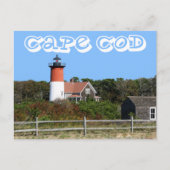 Cape Cod, Nauset Lighthouse, Eastham, MA Post Card Postkarte (Vorderseite)