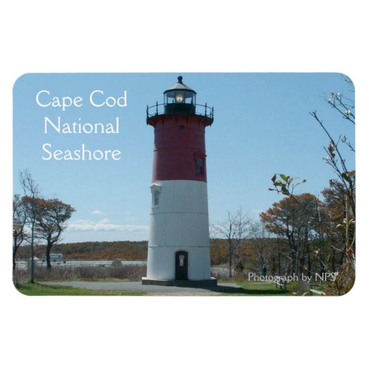Cape Cod, Nauset Lighthouse Magnet (Horizontal)