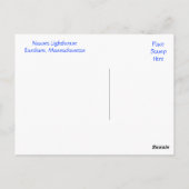 Cape Cod Nauset Lighthouse, Massachusetts Postkart Postkarte (Rückseite)