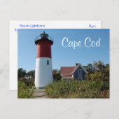 Cape Cod Nauset Lighthouse, Massachusetts Postkart Postkarte (Vorne/Hinten)