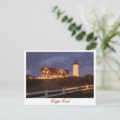 Cape Cod Nobska Lighthouse Woods Hole Postkarte (Stehend Vorderseite)