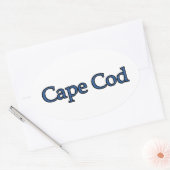 Cape Cod Ovaler Aufkleber (Umschlag)