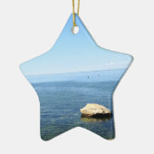 Cape Cod-Ozean-Weihnachtsverzierung Keramikornament (Links)