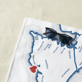 Cape Cod Personalisiert Bachelorette Wochenende Strandtuch (Beispiel)