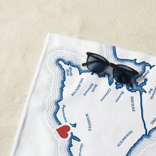 Cape Cod Personalisiert Bachelorette Wochenende Strandtuch (Beispiel)