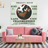 Cape Cod Pheasant-Marke Cranberry Label Leinwanddruck (Insitu (Wohnzimmer))