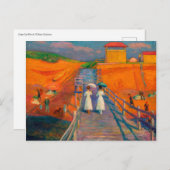 Cape Cod Pier von William Glackens Vintag Postkarte (Vorne/Hinten)