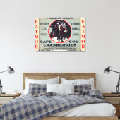 Cape Cod Pilgrim Eatmor Cranberries Marke Leinwanddruck (Insitu (Schlafzimmer))