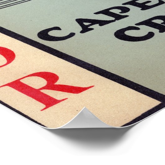 Cape Cod Pilgrim Eatmor Cranberries Marke Poster (Ecke)