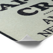 Cape Cod Pocahontas Markenzeichen Cranberry Label Poster (Ecke)