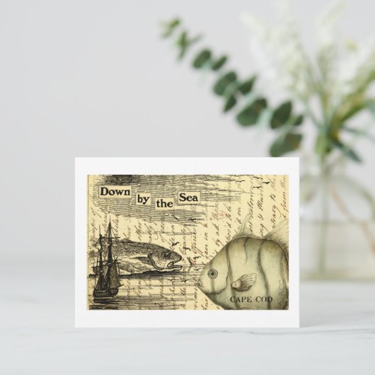 Cape Cod Postkarte (Stehend Vorderseite)