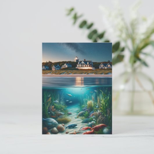 Cape Cod Postkarte (Stehend Vorderseite)