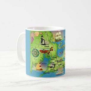 Cape Cod Postkarten-Tasse Kaffeetasse