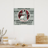 Cape Cod Priscilla Marke Cranberry Label Poster (Küche)