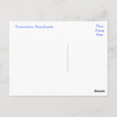 Cape Cod, Provincetown MA Post Card Postkarte (Rückseite)