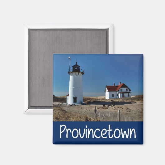 Cape Cod, Provincetown Massachusetts Leuchtturm Magnet (Vorderseite/Rückseite)