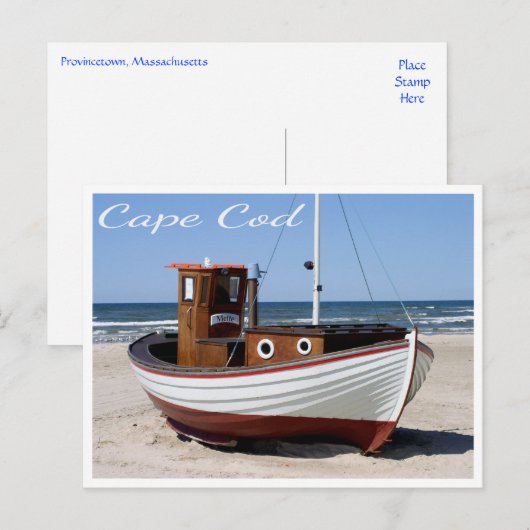 Cape Cod, Provincetown, Massachusetts Postcard Postkarte (Vorne/Hinten)