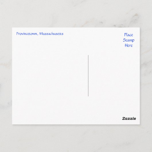 Cape Cod, Provincetown, Massachusetts Postcard Postkarte (Rückseite)