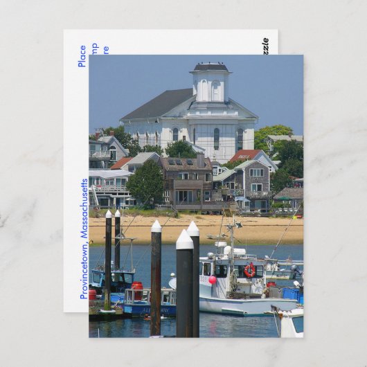 Cape Cod Provincetown Massachusetts Postkarte (Vorne/Hinten)