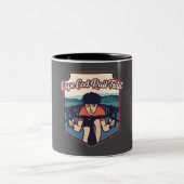 Cape Cod Rail Trail - Biker Zweifarbige Tasse (Mittel)