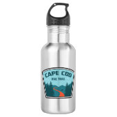 Cape Cod Rail Trail Edelstahlflasche (Vorderseite)