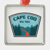 Cape Cod Rail Trail Ornament Aus Metall (Vorne)