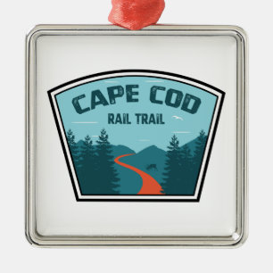 Cape Cod Rail Trail Ornament Aus Metall