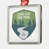 Cape Cod Rail Trail Ornament Aus Metall (Links)