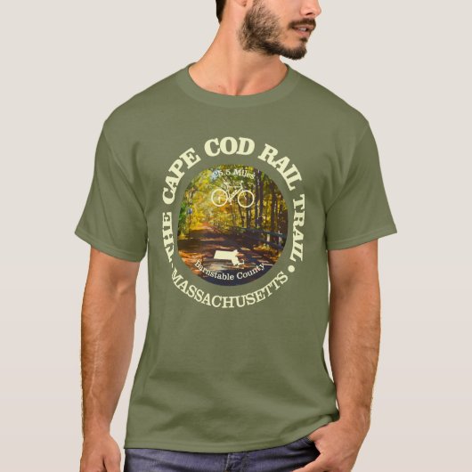 Cape Cod Rail Trail (radfahren c) T-Shirt (Vorderseite)