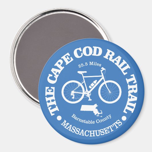 Cape Cod Rail Trail (Radfahren) Magnet (Vorderseite/Rückseite)