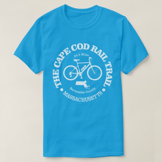 Cape Cod Rail Trail (Radfahren) T-Shirt (Design vorne)