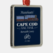 Cape Cod Rail Trail (RT2) Ornament Aus Metall (Rechts)