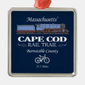 Cape Cod Rail Trail (RT2) Ornament Aus Metall (Vorne)