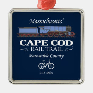 Cape Cod Rail Trail (RT2) Ornament Aus Metall