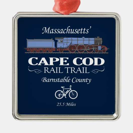 Cape Cod Rail Trail (RT2) Ornament Aus Metall (Vorne)