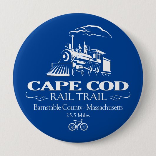 Cape Cod Rail Trail (RT) Button (Vorderseite)