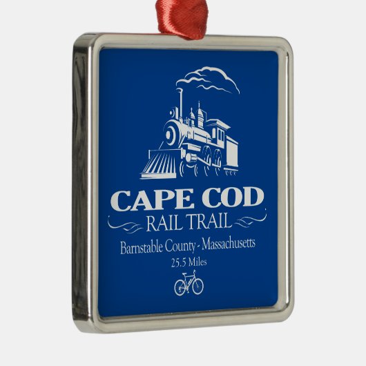 Cape Cod Rail Trail (RT) Ornament Aus Metall (Rechts)
