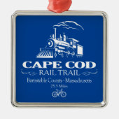 Cape Cod Rail Trail (RT) Ornament Aus Metall (Vorne)