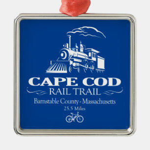 Cape Cod Rail Trail (RT) Ornament Aus Metall