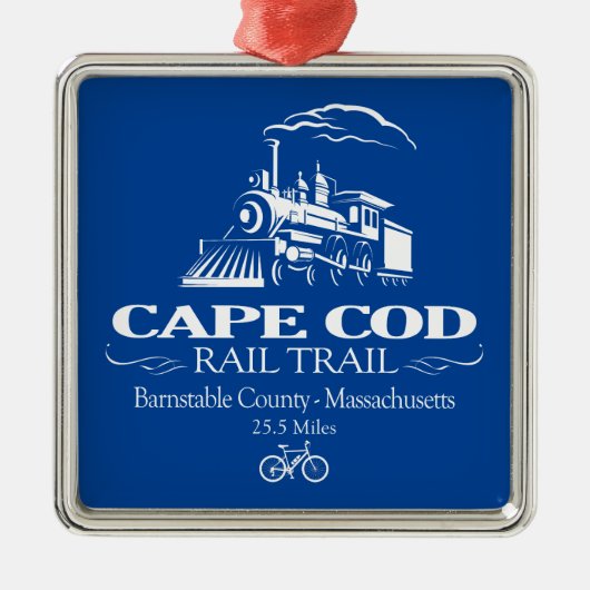 Cape Cod Rail Trail (RT) Ornament Aus Metall (Vorne)