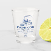 Cape Cod Rail Trail (RT) Schnapsglas (Vorderseite)