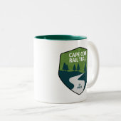 Cape Cod Rail Trail Zweifarbige Tasse (VorderseiteRechts)