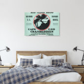 Cape Cod Red Cedar Marke Cranberry Label Leinwanddruck (Insitu (Schlafzimmer))