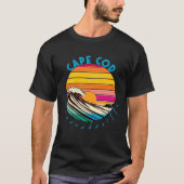 Cape Cod Retro 1980s Style Massachusetts Beach T-Shirt (Vorderseite)