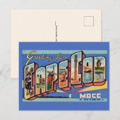 Cape Cod Retro Grußpostkarte Postkarte (Vorne/Hinten)