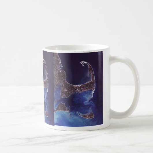 Cape Cod-Satelliten-Fotografie Kaffeetasse (Rechts)