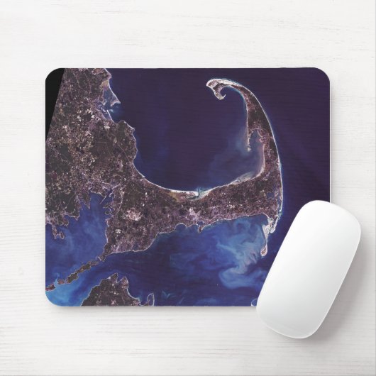 Cape Cod-Satelliten-Fotografie Mousepad (Mit Mouse)