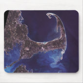 Cape Cod-Satelliten-Fotografie Mousepad (Vorne)
